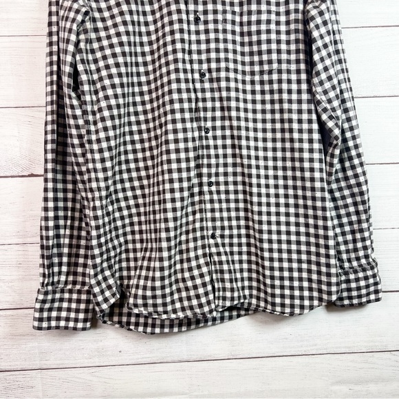 Massimo Dutti Tessuto Italiano Plaid Speckled Long Sleeve Button Down Size S - Picture 5 of 11
